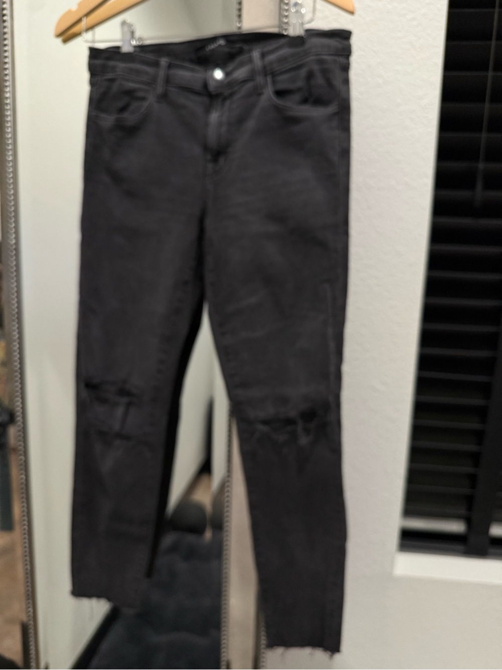 J Brand Mid Rise Cropped Skinny Denim Jeans